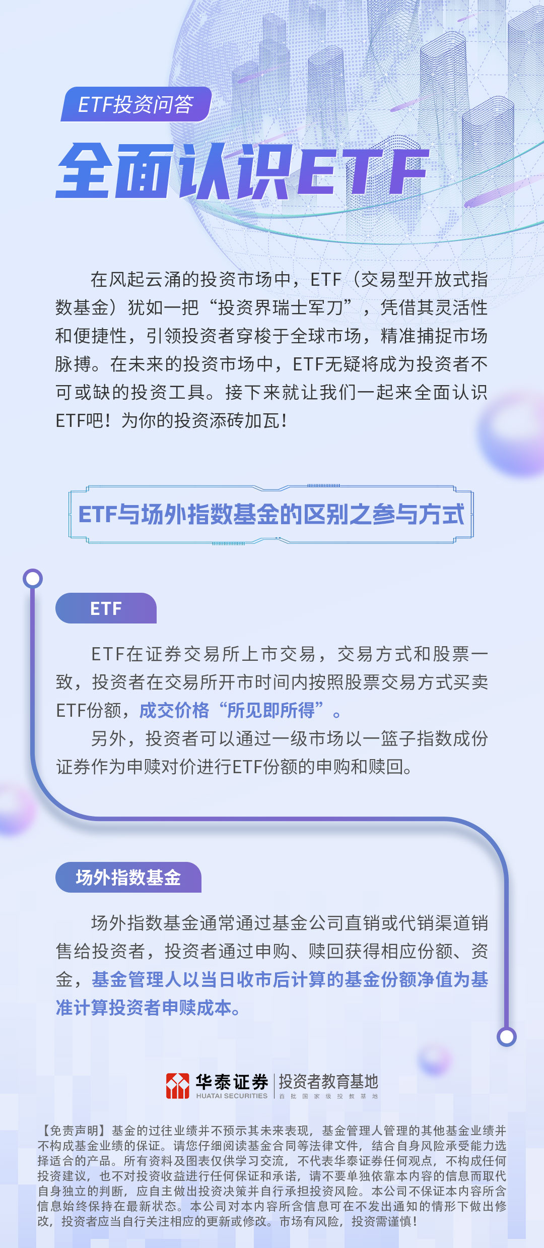 ETF投资问答：ETF与场外指数基金的区别之参与方式