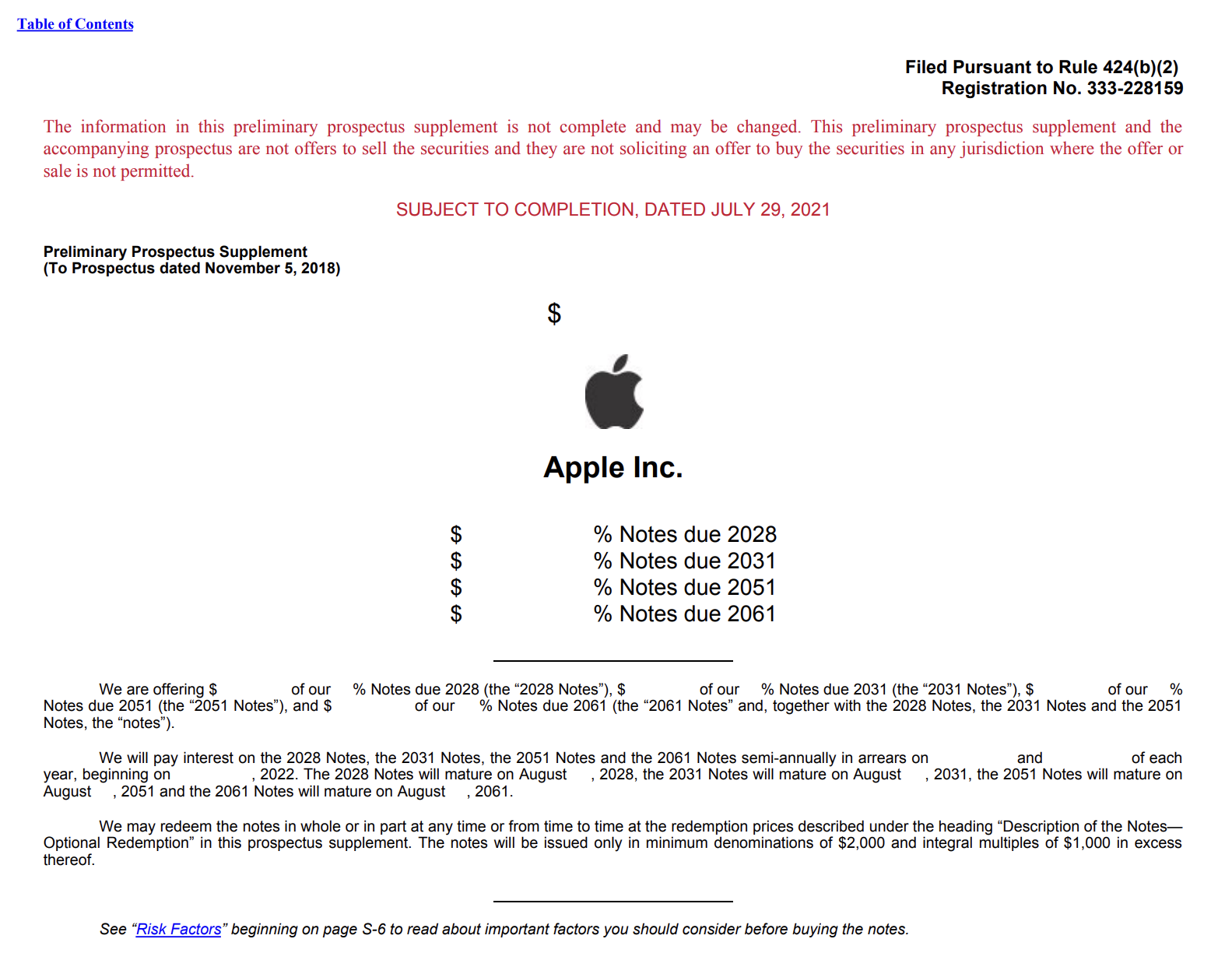 苹果将发行价值65亿美元债券为后续投资增加现金储备