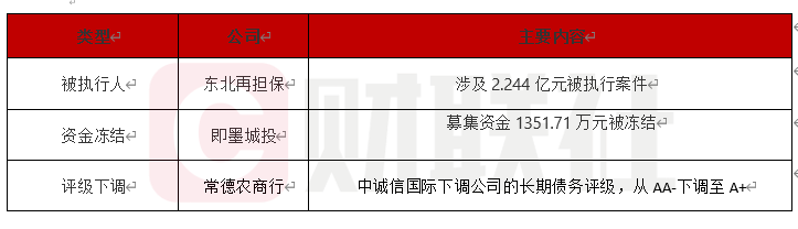 东北中小企业再担保公司被列为被执行人