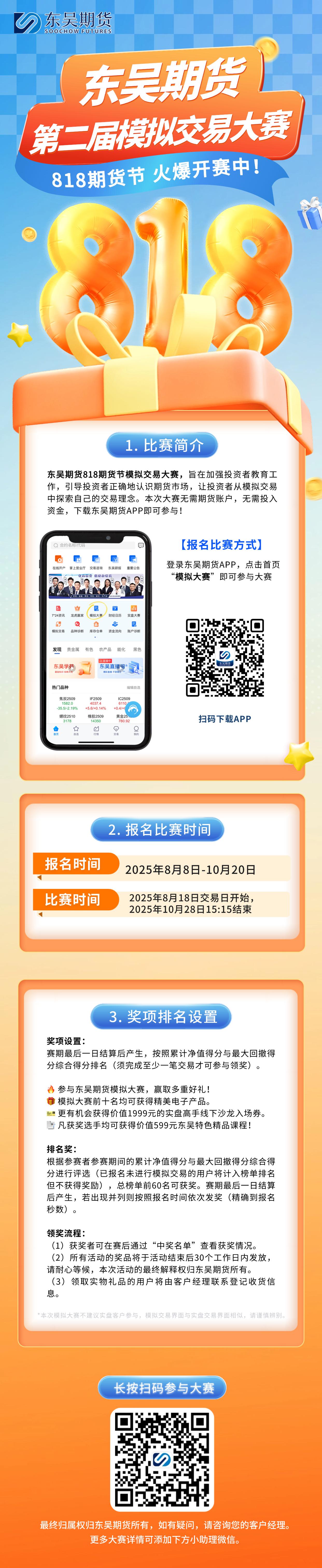 0822东吴期货第二届模拟交易大赛