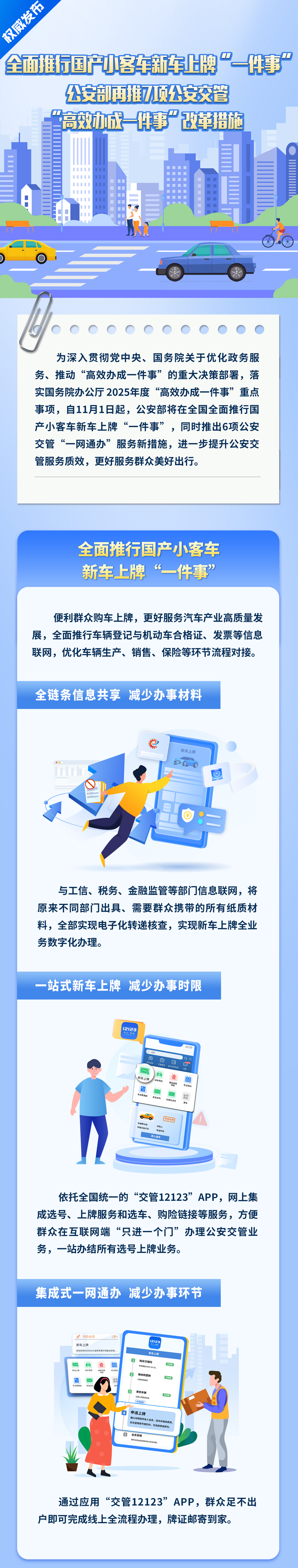 11月起新车上牌将实现全程网办