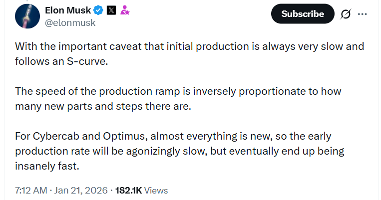 特斯拉Cybercab将2026量产